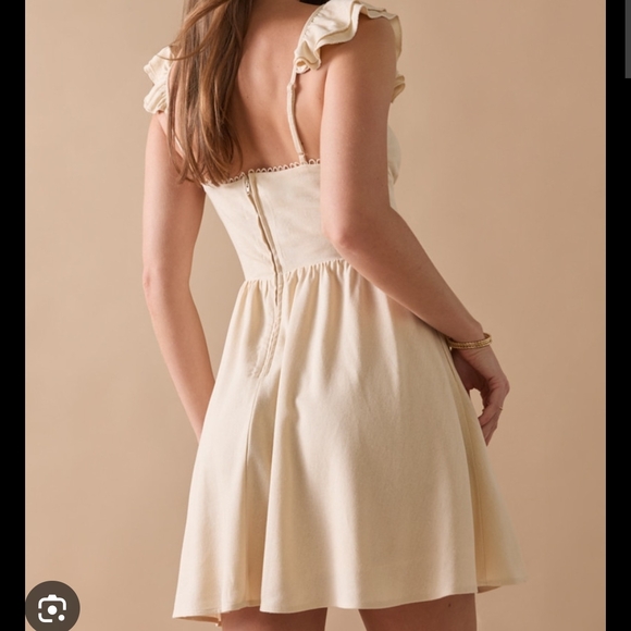 Francesca's Collections Cream Mini Dress - Picture 2 of 3